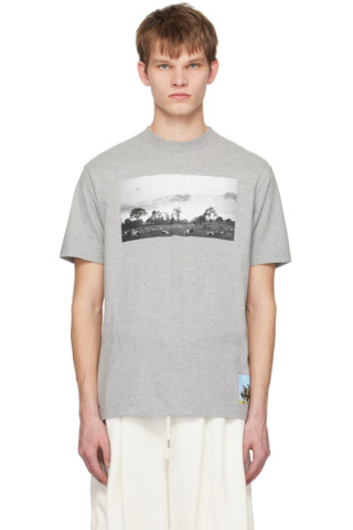 Gray Graphic T-Shirt by UNDERCOVER on Sale