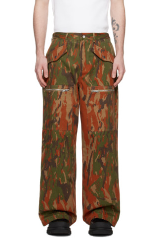 Dion Lee: Tan Camouflage Cargo Pant