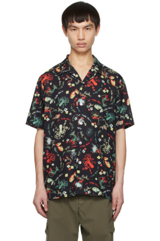 Black Rainbow Squid Shirt by PS by Paul Smith on Sale