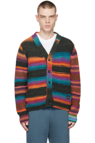 PS by Paul Smith: Multicolor Stripe Cardigan | SSENSE