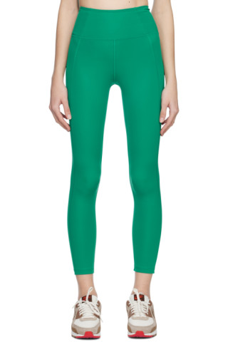 Green Compressive Leggings by Girlfriend Collective on Sale