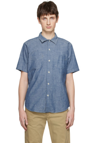 RRL: Blue Camp Shirt | SSENSE