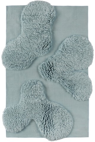 SSENSE Exclusive Blue Small Orca Rug by Mush Studios on Sale