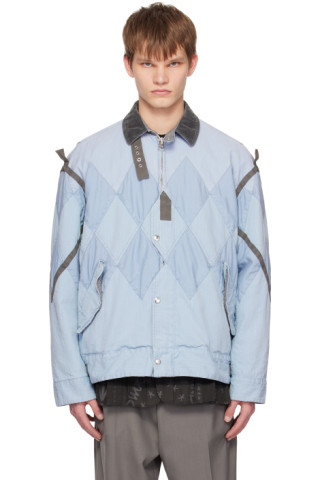 Sacai 22aw Gray Panel Tailored Jacket