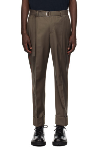 Sacai Belted Chino Trousers - Farfetch