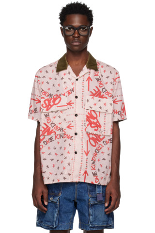 sacai: Pink Bandana Print Shirt | SSENSE Canada