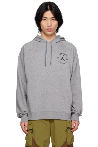 Nike Jordan: Gray Dri-FIT Sports BC Hoodie | SSENSE