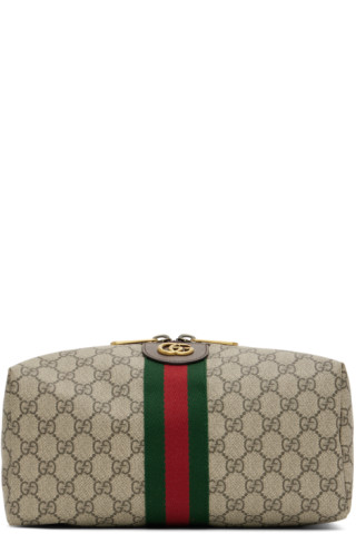 Gucci Beige Savoy Medium GG Ophidia Pouch