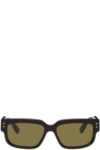 gucci square tortoise sunglasses