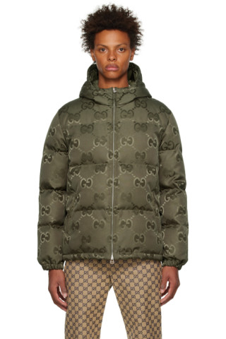 Jumbo GG Down Jacket in Black - Gucci