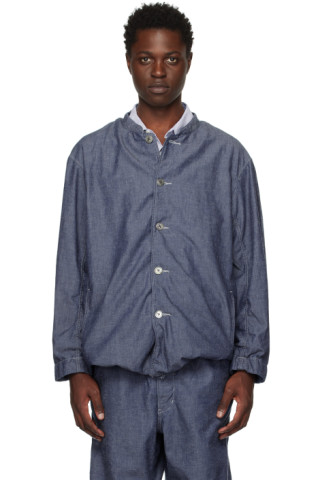 Nanamica: Blue Band Collar Jacket | SSENSE