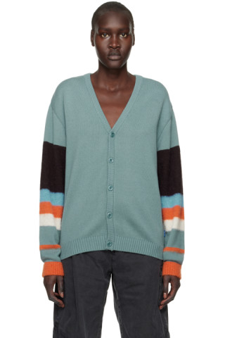 Blue Striped Cardigan by Awake NY on Sale