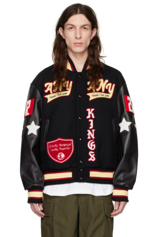 Awake NY Corazon Varsity Leather Jacket