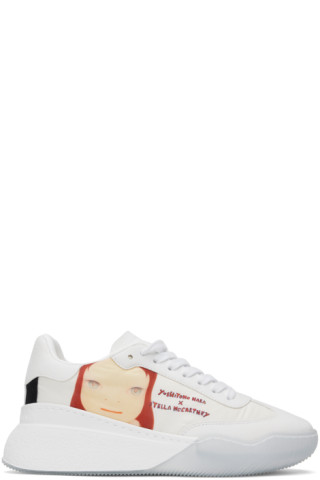 White Loop Twins I Sneakers by Stella McCartney on Sale