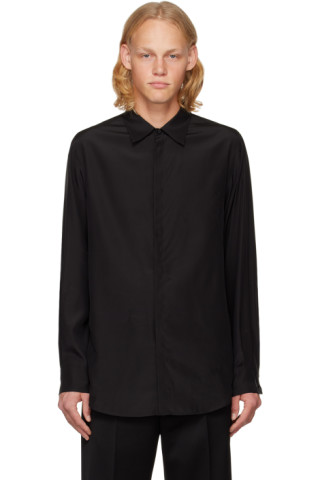 Valentino: Black Spread Shirt | SSENSE