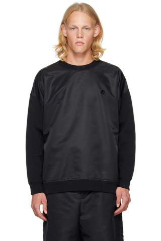 Valentino: Black Stud Sweatshirt | SSENSE Canada