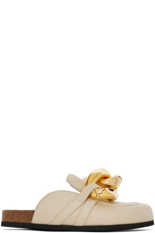 JW Anderson Chain Loafer Close Back in White – Hampden Clothing