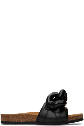 Black Chain Slides by JW Anderson on Sale