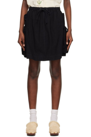 SSENSE Exclusive Black Salt Miniskirt by Story mfg. on Sale