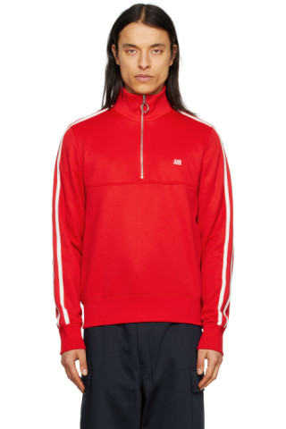 ✩ Ami ✩ HEATHER ASH GREY Grey Cotton Zipped Ami De Coeur Hoodie