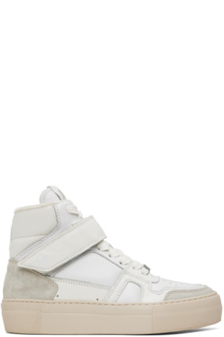 White Arcade Sneakers by AMI Paris on Sale