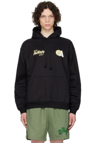 Black Kurat Hoodie by ADISH on Sale