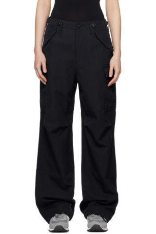 visvim: Navy Eiger Sanction Trousers | SSENSE Canada