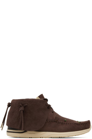 Brown FBT Lhamo-Folk Sneakers by visvim on Sale