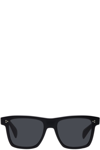 Oliver Peoples: Black Casian Sunglasses | SSENSE