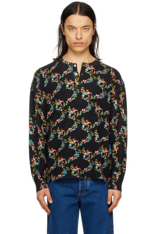 Meryll Rogge - Black Floral Sweatshirt