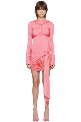 【関税込み】The Attico ピンク Fran ミニドレス Pink Fran Minidress by The Attico on Sale