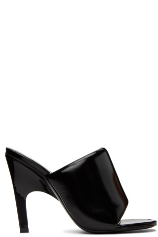 The Attico: Black Rem Heeled Sandals | SSENSE