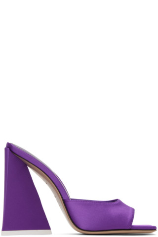 Purple Devon Mules by The Attico on Sale