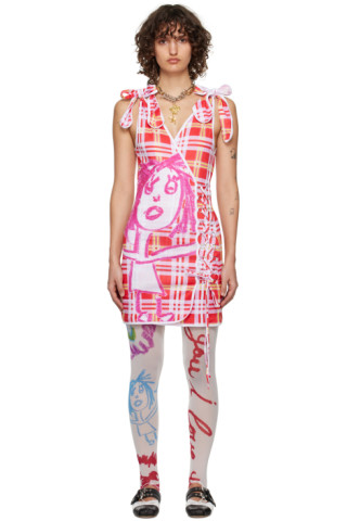 【関税込み】Chopova Lowena レッド Knock Out ミニワンピース Red Knock Out Minidress by Chopova Lowena on Sale