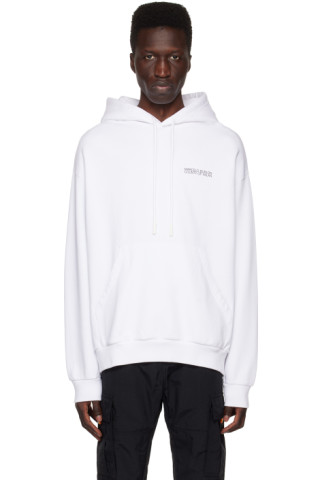 Marcelo Burlon White Hoodie COUNTY OF MILAN Wings-print Cotton