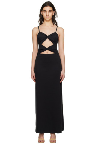 Anna Quan: Black Natalia Maxi Dress | SSENSE UK