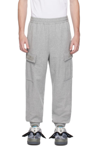 BAPE: Gray Relaxed Fit Cargo Pants | SSENSE