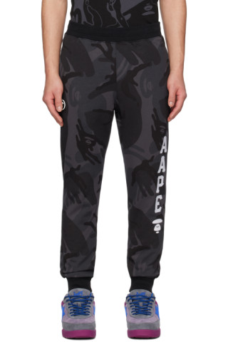 Gray Detachable Lounge Pants by AAPE by A Bathing Ape on Sale