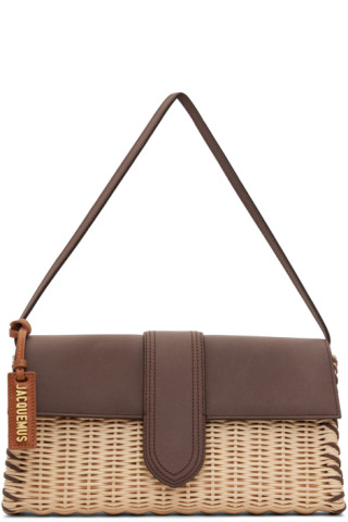 Jacquemus Le Bambino Long Osier Woven Shoulder Bag