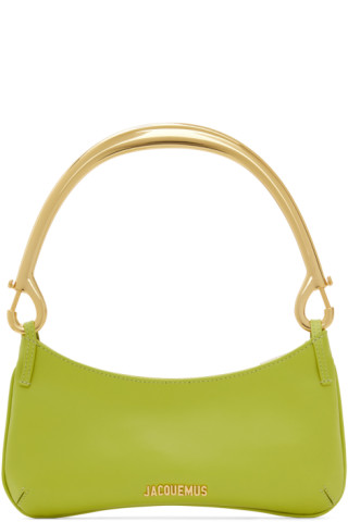 Jacquemus: Green 'Le Bisou Mousqueton' Bag | SSENSE