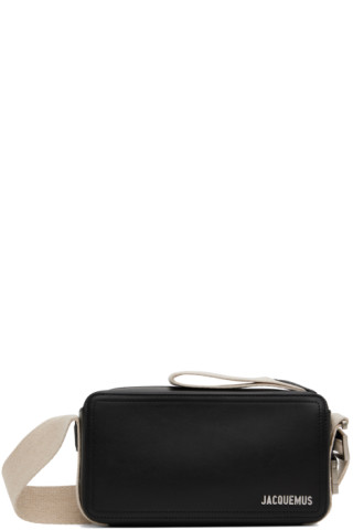 Black Le Raphia 'La Cuerda Horizontal' Shoulder Bag by Jacquemus on Sale