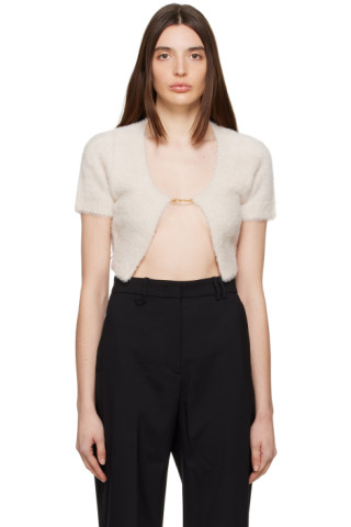 JACQUEMUS - Off-White 'La Maille Neve' Cardigan