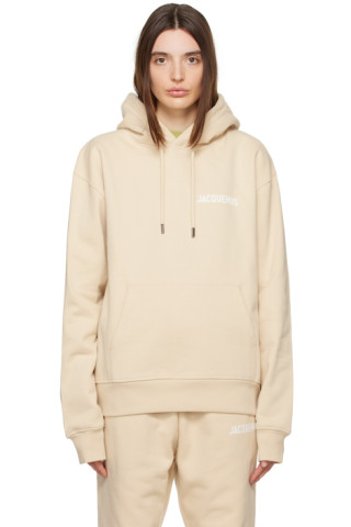 Jacquemus: Beige 'Le Sweatshirt Jacquemus' Hoodie | SSENSE