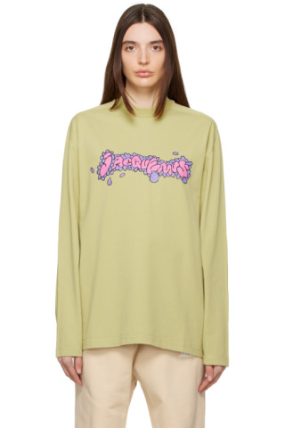 Jacquemus: Green 'Le T-Shirt Desenho Manches Longues' Long Sleeve T ...