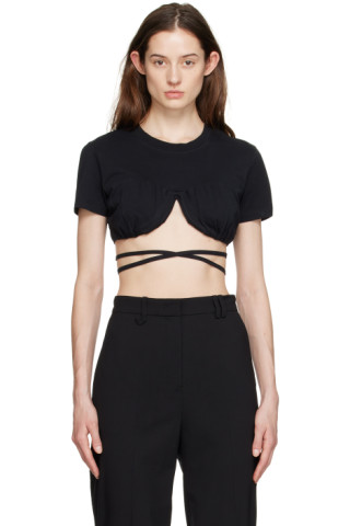 Jacquemus: Black Le Papier 'Le T-Shirt Baci' T-Shirt | SSENSE