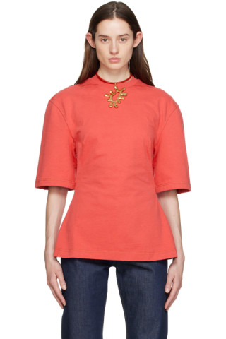 JACQUEMUS◆長袖Tシャツ/XXS/コットン/RED/無地/24JS155-2031 Jacquemus long sleeve T t-shirt XXS cotton red plain 24JS155