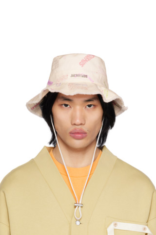 Le Bob Artichaut bucket hat in white - Jacquemus