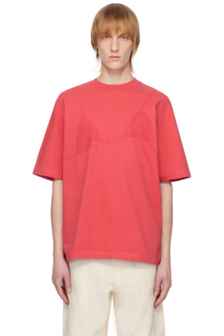 Jacquemus: Red 'Le T-Shirt Bikini' T-Shirt | SSENSE