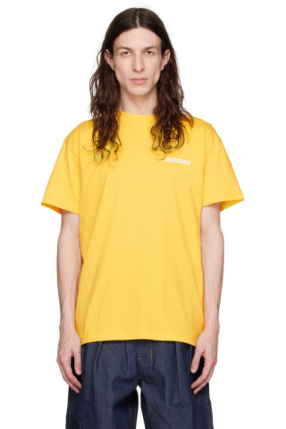 Jacquemus: Yellow 'Le T-Shirt' T-Shirt | SSENSE