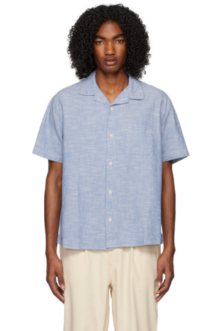 Blue Antique Shirt by Corridor on Sale